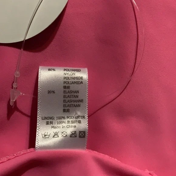 NWT. Kid’s Pink Long Sleeve Rashguard * Size 7/8 - Picture 7 of 8